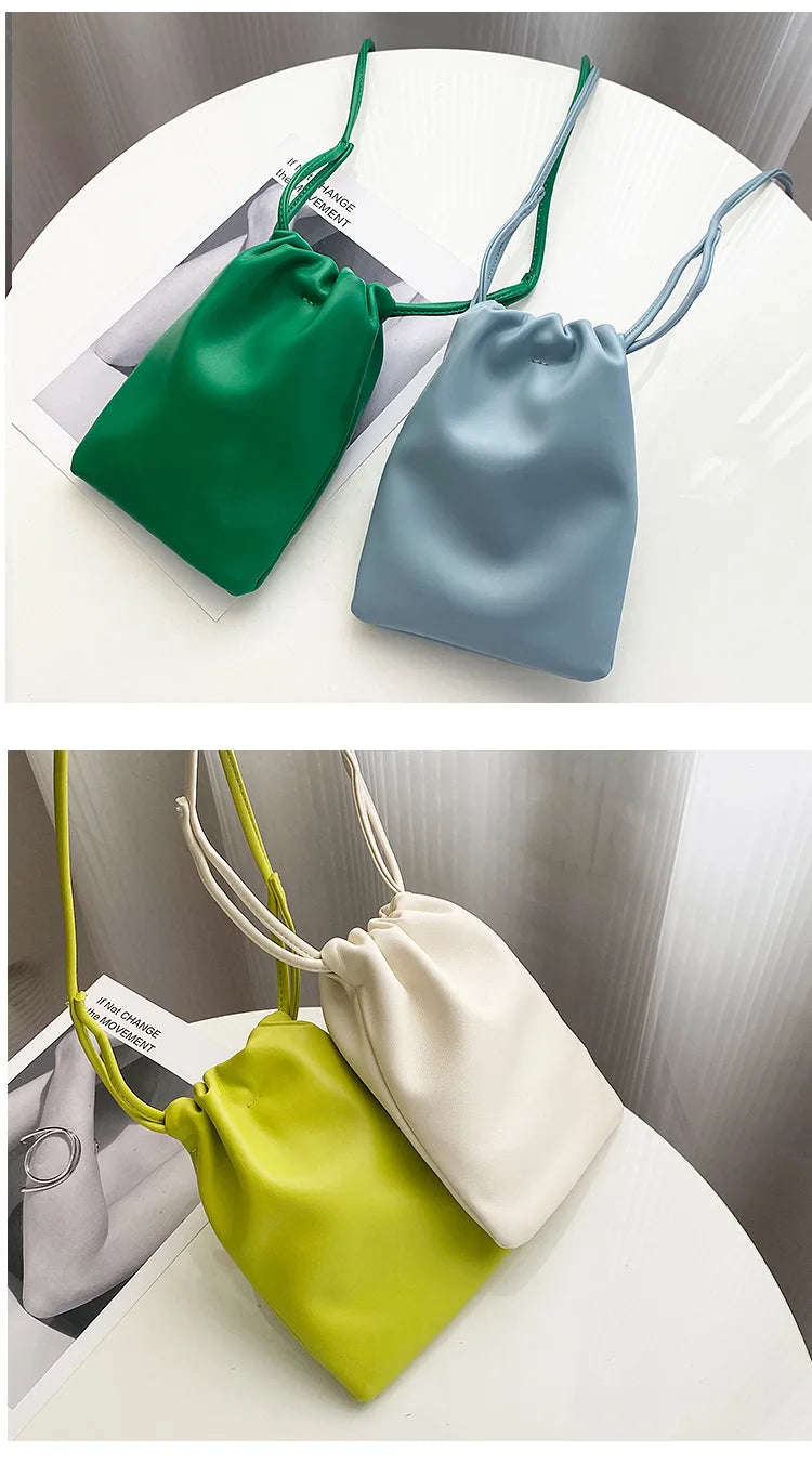 Women Handbags Female Pu Leather Shoulder Bags Luxury Large Capacity Crossbody Bags Solid Flap for Women Portable Phone Purse