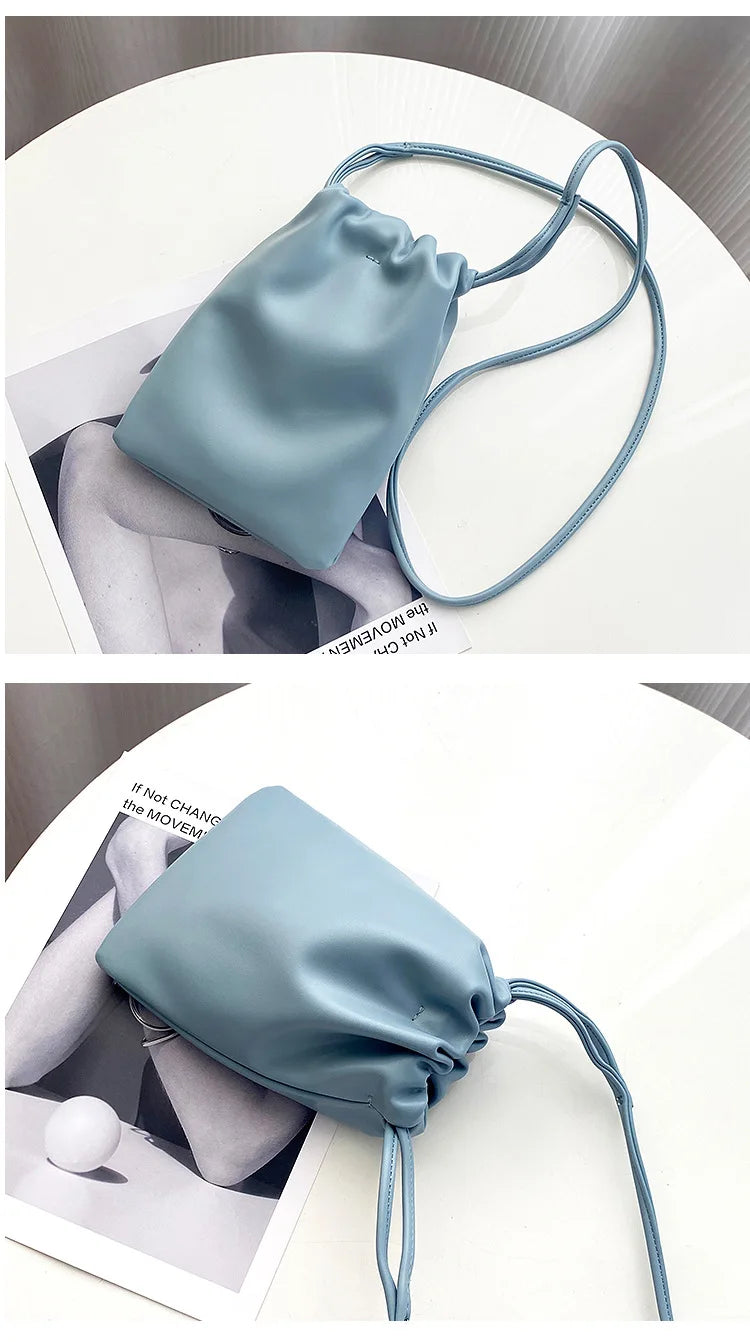 Women Handbags Female Pu Leather Shoulder Bags Luxury Large Capacity Crossbody Bags Solid Flap for Women Portable Phone Purse