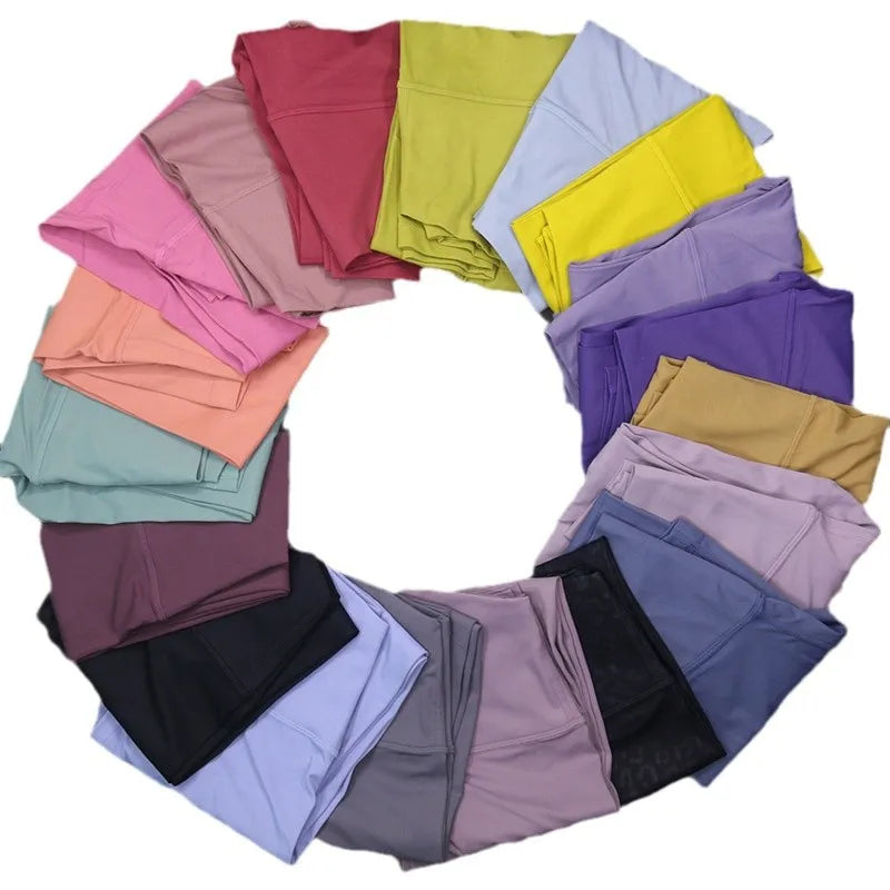 Women Sport Leggings Gym Running Shorts Breathable Sport Fitness Yoga Leggings With Inner Pocket