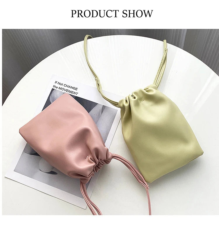 Women Handbags Female Pu Leather Shoulder Bags Luxury Large Capacity Crossbody Bags Solid Flap for Women Portable Phone Purse